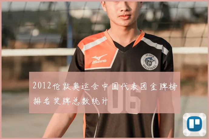 2012伦敦奥运会中国代表团金牌榜排名奖牌总数统计